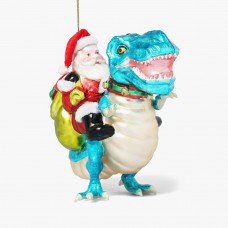 Blue T-rex Tree Ornament