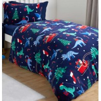 Fleece Christmas Duvet Cover - Single