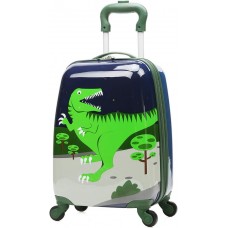 Blue T-rex Trolley Case