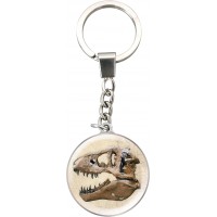 T-rex Skull Keyring