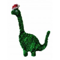 Tinsel Diplodocus Ornament
