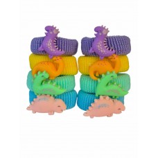Dinosaur Hair Ties - 4 Pairs