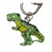 Dinosaur Glitter Keyring