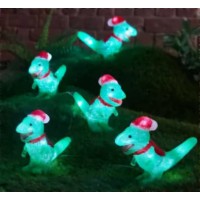Christmas T-rex Indoor/Outdoor Lights