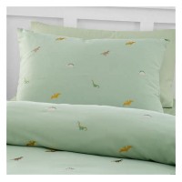 Green Embroidered Duvet Cover Set - Double Size