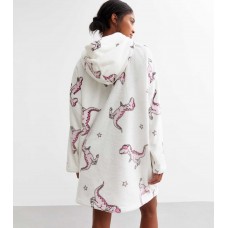 Womens Dinosaur Oversized Hoodie