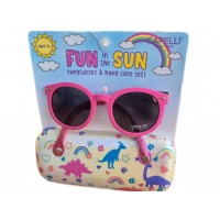 Dinosaur Sunglasses and Hard Case Set