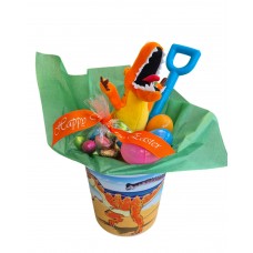 Easter Dinosaur Gift Bucket Easter Dinosaur Gift Bucket