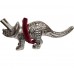 Triceratops Silver Tone Tree Ornament Triceratops Silver Tone Tree Ornament