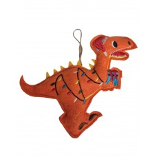 Felt T-rex Tree Decoration - Orange Felt T-rex Tree Decoration - Orange