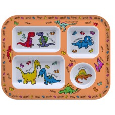 Dinosaur Sectioned Food Plate