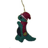 T-rex Beaded Christmas Tree Decoration