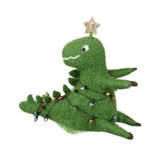 Green Felt Star T-rex