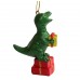 T-rex With Gift Christmas Decoration