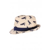 T-rex Straw Trilby Hipster Hat