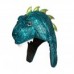T-Rex Dinosaur Head Hat  Sparkly Blue