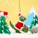 T-rex Felt Christmas Tree Decoration