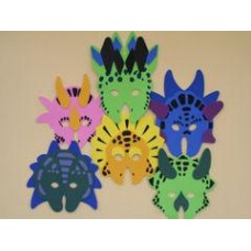 Dinosaur Party Face Masks