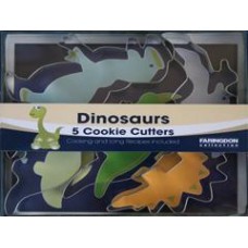 Dinosaur Cookie Cutters - 5 Piece Boxed Set