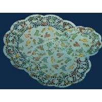 Blue Dinosaur Doilies