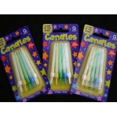 Glow-in-the-Dark Birthday Candles and Holders