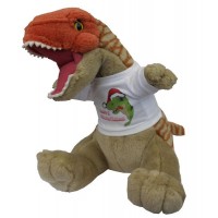 Happy Christmas Dinosaur Cuddly Toy