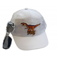 T-rex Baseball Cap and Sunglasses Set