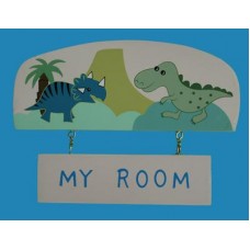 Cute Dinosaurs Door Sign - My Room