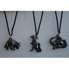 Pewter Dinosaur Necklace