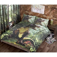 T-rex Duvet Cover Set - Double Size