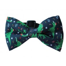 Dinosaur Christmas Bow Tie