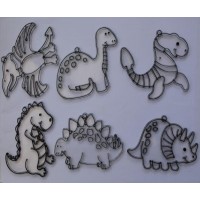 Dinosaur Sun Catchers/Christmas Tree Decorations