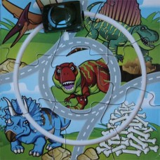Dinosaur Car and Track Travel Puzzle