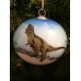 T-rex Handpainted Glass Ornament