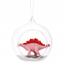 Stegosaurus Glass Open Bauble