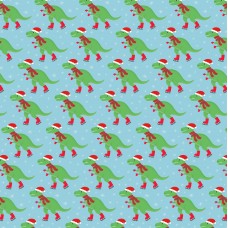 T-rex Xmas Gift Wrap Sheet