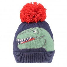 T-Rex Dinosaur Knitted Bobble Hat