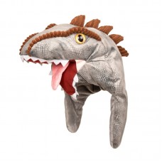 T-Rex Dinosaur Head Hat Silver